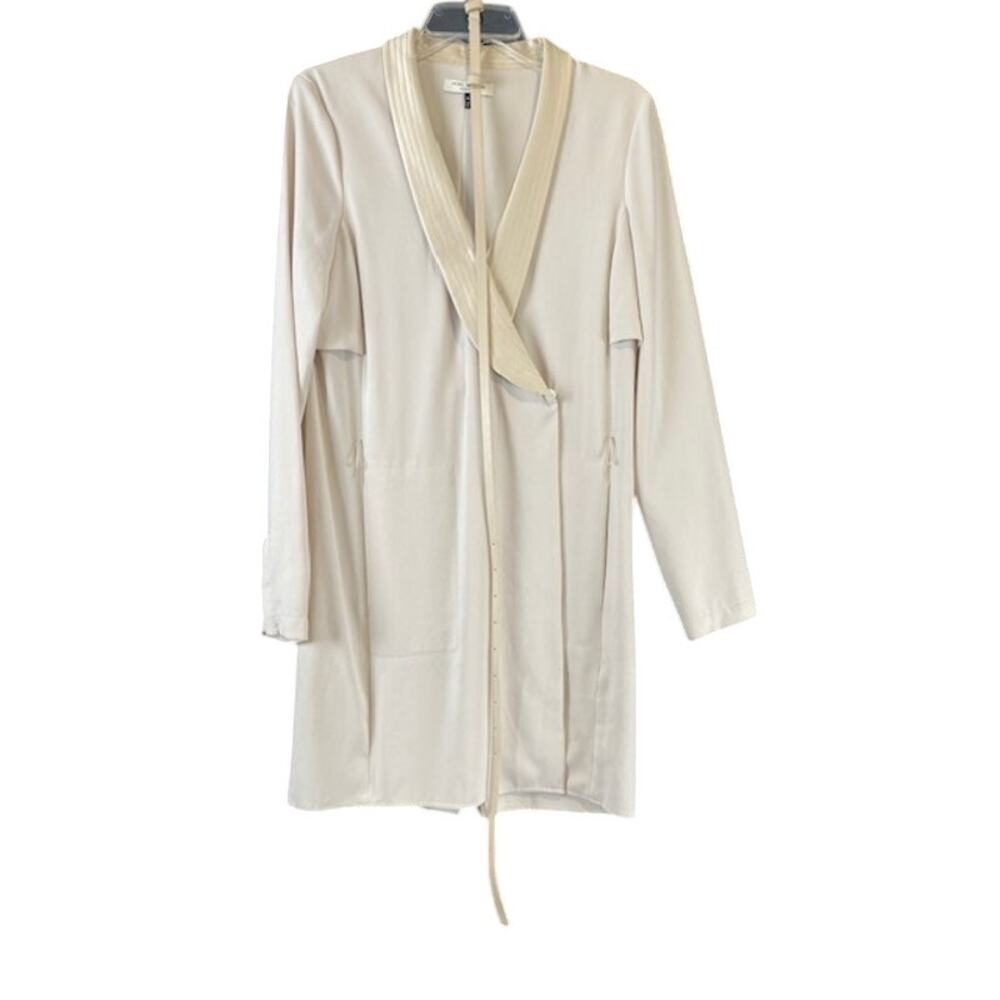 Halston Heritage-Mini Blazer Dress With Silk Collar and Belt